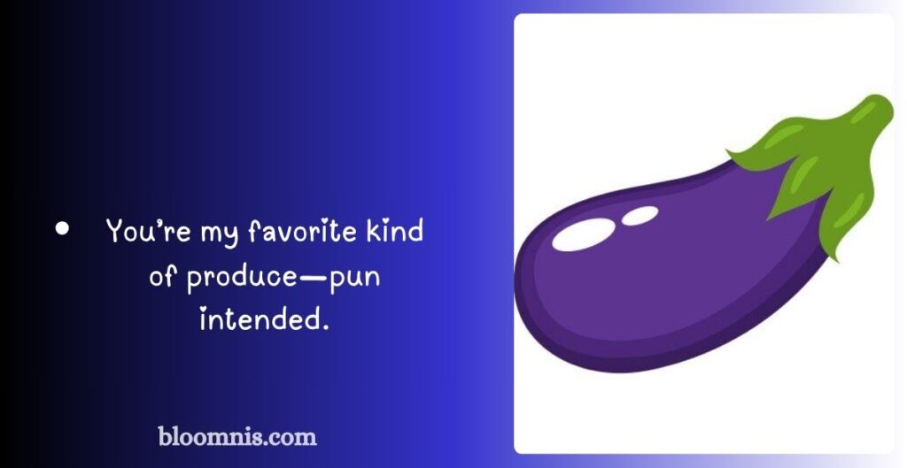 Romantic Eggplant Captions for Couples