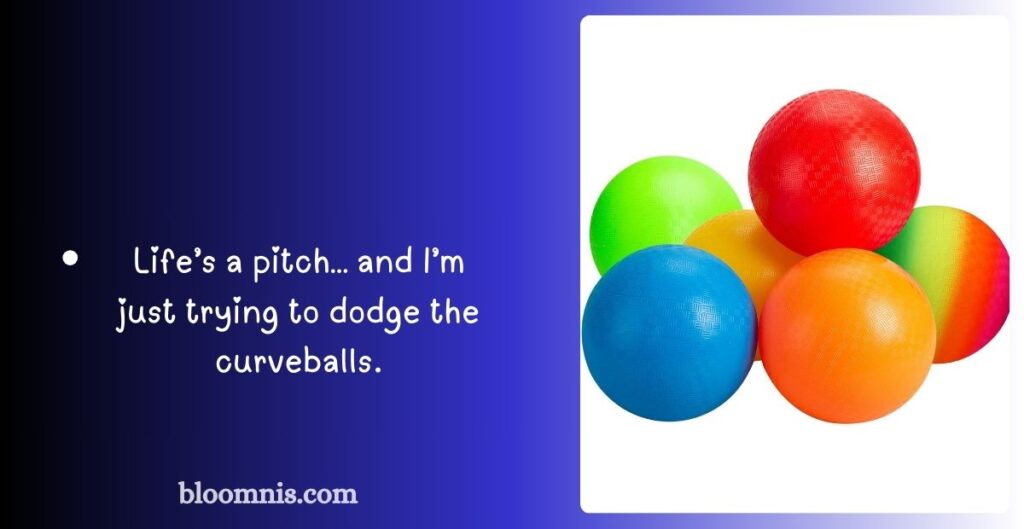 Sports-Themed Ball Captions
