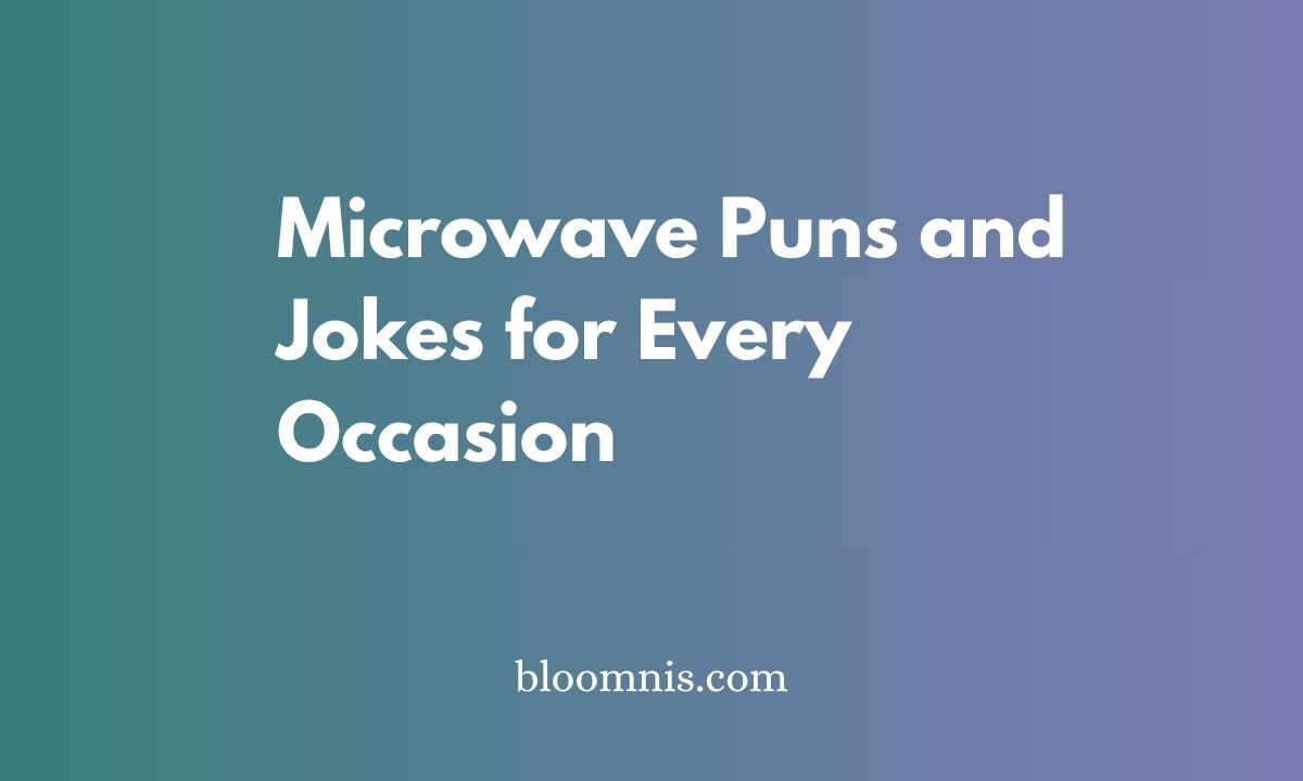 Microwave Puns and Jokes for Every Occasion