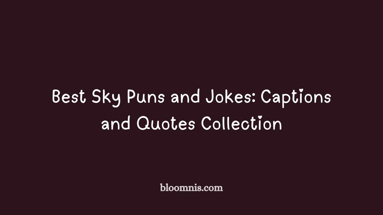 sky puns and jokes