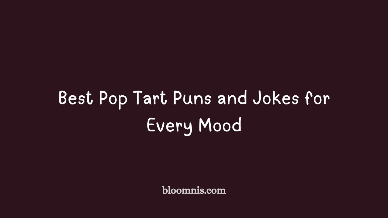 pop tart puns and jokes
