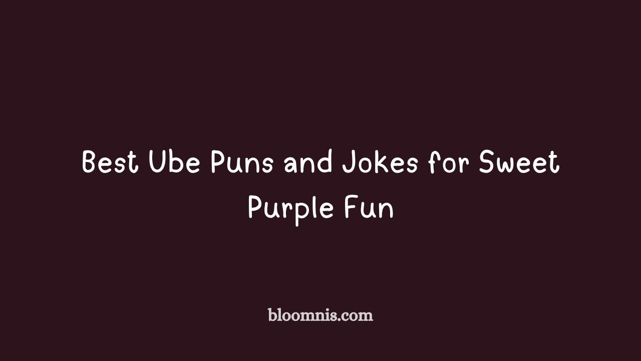 ube puns and jokes