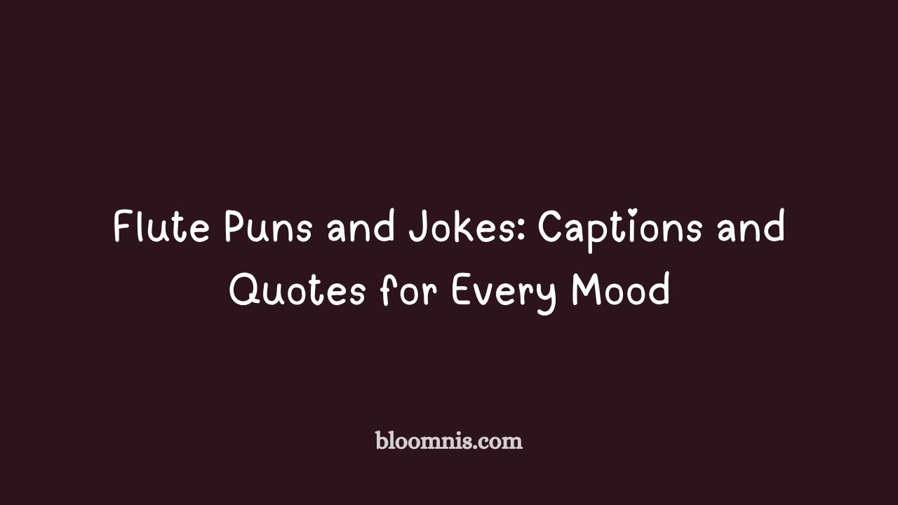 flute puns and jokes