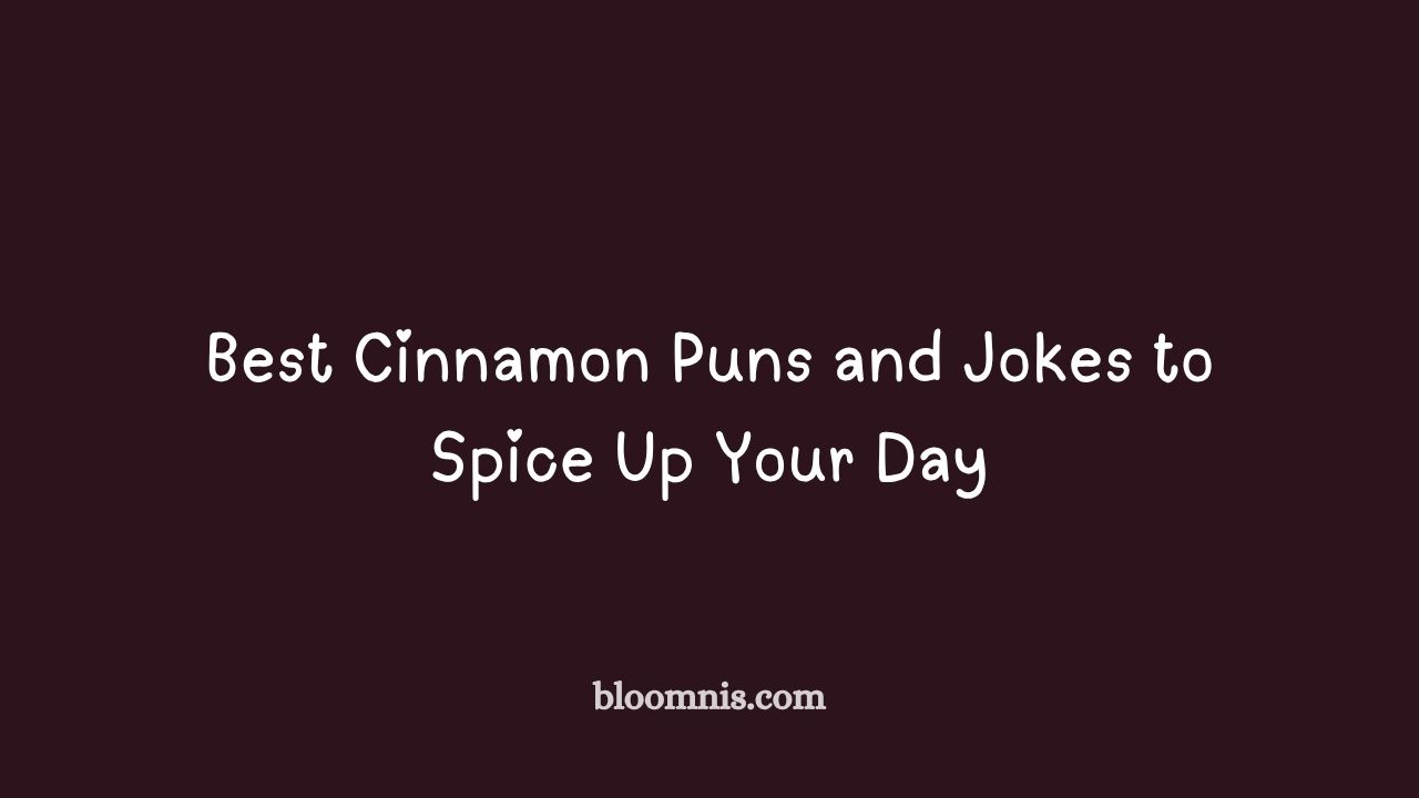 cinnamon puns and jokes