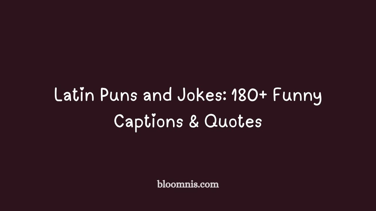 latin puns and jokes